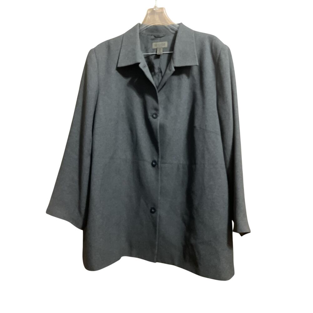 John Paul Richard Uniform Woman Charcoal Gray Blazer Sz 26